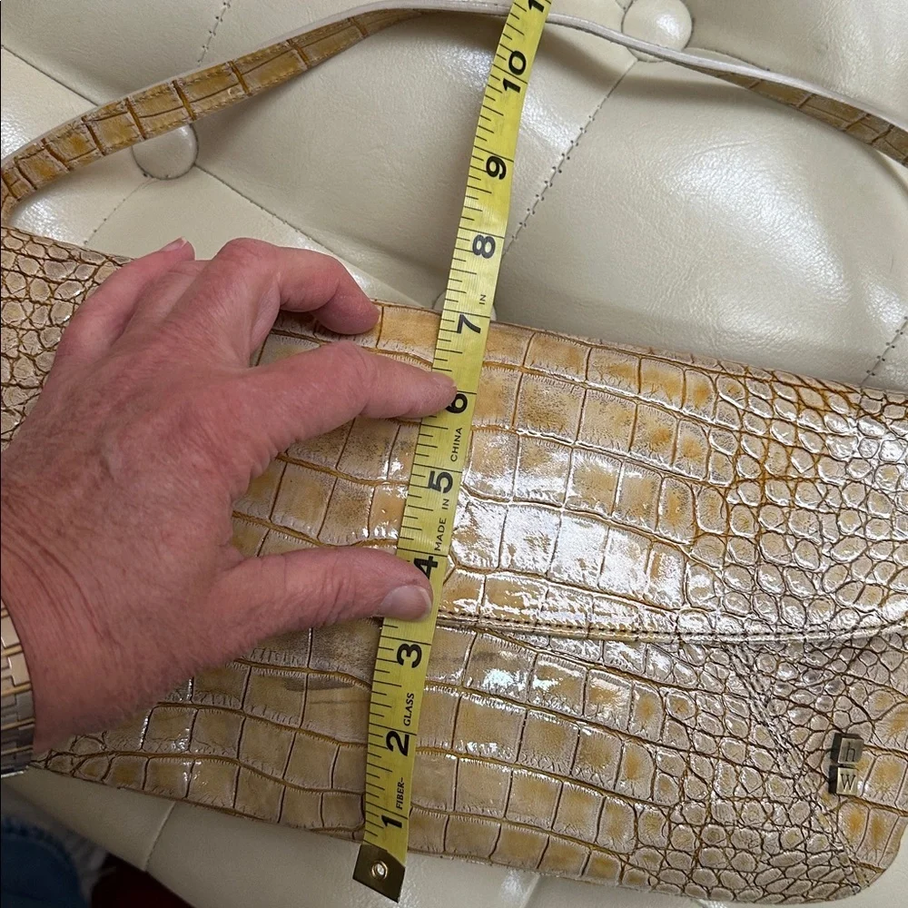 Helen Welsh Real Leather Croc-Embossed Bag